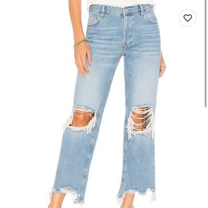 Straight Jean with Rips